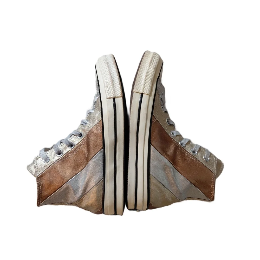 Converse Chuck Taylor All Stars Metallic Rainbow Women's 5.5 High-Top Sneakers